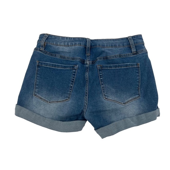 JEANS Cuffed Hem Distressed Jean Shorts Size Medium Women’s - Picture 3 of 4